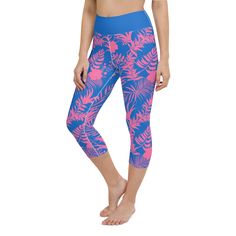 Women's Swim Capri Leggings with UPF 50+ UV Protection - fun and comfortable swimwear for active ladies! A high waist fit with an elastic waistband is the perfect choice for paddleboard yoga or swimming. Chlorine resistant, saltwater friendly. • 82% polyester, 18% spandex • Mid-calf length • Flat seam and coverstitch Boasting UV protection for your legs and a flattering fit and silhouette, these Swim Capris are ideal for any water sport activity. Our women's swim capris provide increased modesty Beach Athleisure Activewear With Stretch, Stretch Athleisure Activewear For Beach, Sporty Yoga Activewear For Beach Season, Beach Sportswear Activewear With Stretch, Blue Fitted Activewear For Water Sports, Fitted Blue Activewear For Water Sports, Blue 4-way Stretch Swimwear For Workout, Summer Yoga Activewear With Upf 50+, Beach Athleisure Activewear With 4-way Stretch