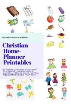 christian home - planner printables for kids