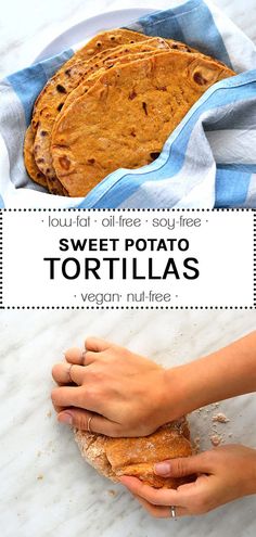 sweet potato tortillas with vegan nut - free crust is the perfect way to start your meal