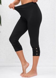 Color:Black;Size:S;Size:M;Size:L;Size:XL;Size:2XL;Package Contents:1 X Leggings; Elegant Dresses Plus Size, Elastic Waist Leggings, Beach Bridesmaid Dresses, Swimwear Suits, Pants Skirts, Plaid Outfits, Winter Leggings, Black Swimwear, Women Pants