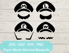 Minimalistic Mario, Luigi, Wario, and Waluigi Digital SVG file.  All four designs are included. Please note, this is a digital file only and not a physical product.  Due to this, no refunds will be issued since the file is instantly downloadable.   SVG, DXF, and PDF files will be available for you to download immediately after purchase.  TERMS OF USE: Sharing or selling the digital file is not allowed.  However you are free to sell the finished physical product Mario And Luigi Hats, Luigi Hat, Super Mario Hat, Mario Und Luigi, Mario Hat, Mario Y Luigi, Mario Luigi, Mario Bros., Mario And Luigi