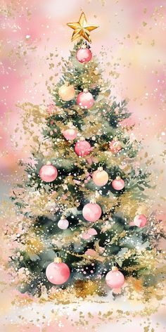 Vintage Christmas Iphone Wallpapers, Rose Gold Christmas Wallpaper, Pink Christmas Wallpaper Backgrounds, Holiday Aesthetic Wallpaper, Pink And Gold Ornaments, Iphone Refresh, Gold Christmas Wallpaper, Pink Christmas Iphone Wallpaper, Pink Christmas Wallpaper