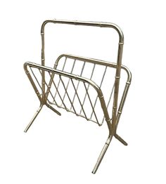 a metal rack with two handles on it