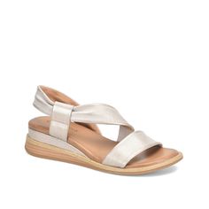 Comfortiva-Marcy Wedge Sandal Highlight a number of summer looks with the Marcy sandal from Comfortiva. This wedge pair sports memory foam padding underfoot for additional comfort and support. Comfortable Wedge Sandals With Arch Support For Summer, Comfortable Beige Wedge Sandals With Arch Support, Casual Beige Wedge Sandals With Arch Support, Cushioned Wedge Sandals With Synthetic Material, Comfortable Synthetic Wedge Sandals With Arch Support, Cushioned Footbed Wedge Sandals, Comfortable Spring Wedge Sandals With Ortholite Insole, Comfortable Cushioned Synthetic Wedge Sandals, Comfortable Cushioned Wedge Sandals