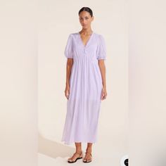 Auguste The Label Piper Maxi Dress Lilac Xs Never Worn, Too Big On Me. In Perfect Condition. Chic Lavender Midi Dress For Summer, Lavender Maxi Dress For Summer Daywear, Lavender Midi Dress For Daywear, Casual Lavender Midi Dress For Daywear, Elegant Lavender Short Sleeve Midi Dress, Lavender Dresses For Daywear, Elegant Lavender Dress For Day Out, Summer Lavender Maxi Dress For Daywear, Summer Lavender Midi Dress For Daywear