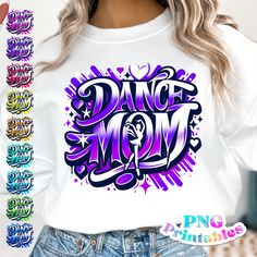 Dance Studio Shirts Design, Dance Mom Svg Free, In My Dance Mom Era, Dance Mom Car Decal, Dance Sublimation Designs, Studio Mural, Dance Png, Dance Svg