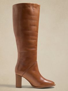 Classic Stacked Heel Boots For Fall, Classic Wide Calf Boots With Block Heel, Classic Fall Heeled Boots With Block Heel, Classic Block Heel Boots For Fall, Classic Block Heeled Boots For Fall, Classic Fall Boots With Block Heel, Classic Almond Toe Boots With Stacked Heel, Classic Block Heeled Boots With Padded Heel, Classic Boots With Block Heel Medium Width