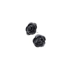 Earrings Goth, Black Rose Flower, Pewter Earrings, Jewelry Goth, Gothic Jewellery, Silver Crystal Earrings, Goth Earrings, Unisex Earrings, Rose Stud Earrings