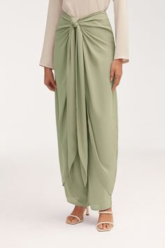 Sarong Skirt & Pants Two Piece Set Clothing Veiled Elegant Spring Vacation Sarong, Chic Spring Sarong With Tie-side Bottom, Luxury Silk Sarong For Summer, Traditional Summer Vacation Sarong, Luxury Spring Beachwear Sarong, Tie Waist Maxi Dress, White Dress Formal, Sarong Skirt, Nikkah Dress