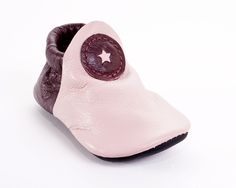 Kids Moccasin - Pink / Burgundy Comfortable Slip-on Moccasins With Rubber Sole, Comfortable Closed Toe Moccasins With Removable Insole, Comfortable Moccasins With Removable Insole And Round Toe, Leather Slippers With Soft Sole And Round Toe, Leather Slip-on Moccasins With Soft Sole, Pink Leather Round Toe Slippers, Comfortable Moccasins With Rubber Sole, Comfortable Moccasins With Round Toe And Rubber Sole, Comfortable Closed Toe Moccasins With Leather Sole