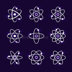 an image of different types of science symbols