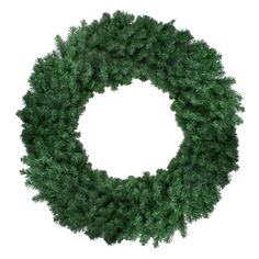 a green wreath is shown on a white background