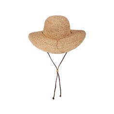 Made of organic raffia and complete with a leather chin cord and drawstring, this hat makes a good gardening hat. It has a large brim to keep the sun off of your face while working and the sun won't deteriorate the color easily.Details: 4" Brim 3.5" Crown Leather Chin Cord Cotton Sweatband Crushable / Packable Hand-Crocheted Raffia Gardening Hat, Raffia Hat, Hat Making, Hand Crochet, The Sun, Crown, Sun, Hats, Crochet