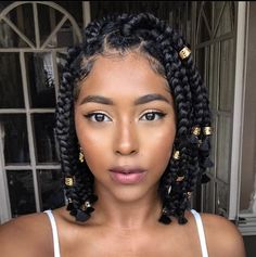 Jumbo Box Braids Styles, Bob Box Braids Styles, Braids Styling, Bob Braids Hairstyles, Medium Box Braids, Short Box Braids Hairstyles, Blonde Box Braids, Jumbo Box Braids, Short Box Braids