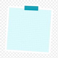 a piece of paper with blue adhesive tape on it, transparent background png