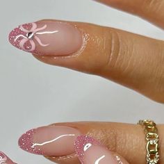 Coquette Nails, Pretty Gel Nails, Cute Gel Nails, Soft Nails, Xmas Nails, Fire Nails, Funky Nails, Pretty Acrylic Nails, July 25