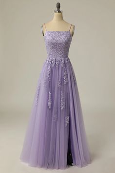 Cottagecore Prom Dress Purple, Simple Purple Prom Dress, Light Purple Dress Formal, Light Purple Long Dress, Pastel Purple Prom Dress, Purple Dress Prom, Light Purple Prom Dresses, Formal Purple Dress, Violet Prom Dresses