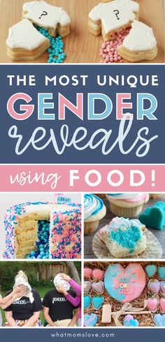 the most unique gender reveal using food and desserts to celebrate your baby's first birthday