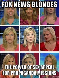 many different pictures of women with blonde hair on the set of tv news anchor's face shots