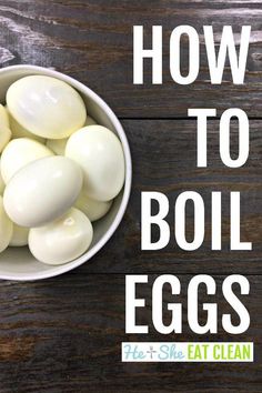 Boiling eggs. It sounds SO easy but it can be very frustrating! Either the eggs aren Perfect Boiled Eggs, Peeling Boiled Eggs, Eggs Protein, Boiling Eggs