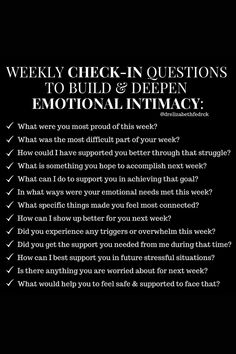 Emotional Intimacy