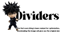 an anime character with the words dividers on it's back and black hair