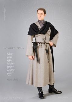 グルジアの民族衣装: Larp Costume, Folk Costume, Dieselpunk, Fantasy Clothing, Fantasy Fashion, Character Outfits, Historical Fashion