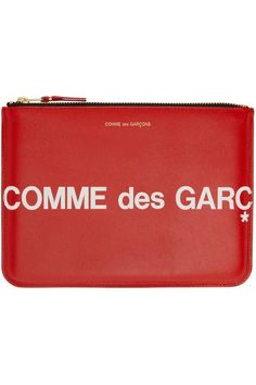 CDG Wallets U Comme Logo Large Pouch Wallets COMME des GARÇONS Wallets Red Pouch Wallet For Formal Occasions, Red Clutch Pouch For Daily Use, Classic Red Bag With Card Slots, Designer Red Bags With Card Slots, Luxury Red Formal Pouch, Classic Red Coin Purse For Travel, Red Pouch With Card Slots For Daily Use, Red Travel Clutch Pouch, Classic Red Coin Purse For Daily Use