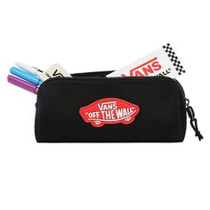 Keep your school supplies organized in an Off-The-Wall fashion with the Off The Wall Pencil Pouch, featuring a cool neon flame pattern and Vans logo on the front. 100% Recycled Polyester Fabric Zip pencil pouch Capacity: 0.5 Liters Dimensions: 3'' X 7 3/4'' X 2'' Flame Pattern, School Supplies Organization, Style Vans, Wall Logo, Vans Logo, Vans Style, Recycled Polyester Fabric, Supplies Organization, Vans Off The Wall