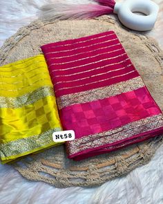 *Price- 820/-+Shipping*
New Arrival 

Nt58

Best Selling Product 

Viscose Georgette Saree With Running Contrast Blouse !

Ready Stock Available
Code-F80