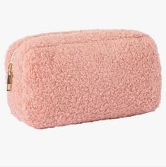 Amazon Pink Teddy Zipper Makeup Pouch. Soft Pouch Bag For Everyday Use, Amazon Rectangular Bag For Everyday Use, Rectangular Amazon Bag For Everyday Use, Amazon Bags, Amazon Bag, Zipper Makeup, Skull Purse, Pink Pouch, Floral Backpack