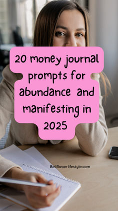 20 money journal prompts for abundance and manifesting in 2025 Journal Prompts For Manifesting, Mindset Journal Prompts, Manifestation Journal Prompts, Money Journal, Prompts Journaling, Mindset Journal, Abundance Money, Journal Prompts For Kids, Manifestation Money