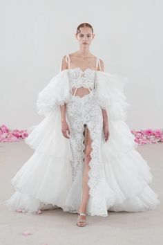 Giambattista Valli Presents a Fresh Bouquet of Couture Evening Gowns - Fashionista Giambattista Valli 2023, Fall 2023 Couture, Johannes Huebl, Giambattista Valli Couture, 2023 Couture, Giambattista Valli Haute Couture, Collection Couture, Couture Week, Olivia Palermo