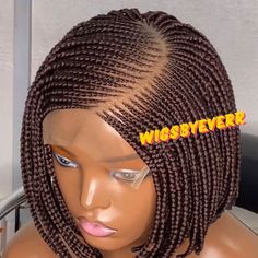 At  WiggsbyEverr  be sure to get your natural looking braided wigs, protective braided Hairstyles, that Save your Edges, while at the same time saving you time, money and getting you ready in a matter of minutes?  *WIG QUALITY IS GUARANTEED Having Alopecia/hair loss we got you covered, our hair laces are suitable and comfortable for your hair needs. A quality braided wig from Wigsbyeverr will help restore confidence giving you the opportunity to wear your favourite braid styles. PLEASE LEAVE THE French Braid Bob Short Hair, Short Bob Braids, Closure Bob, Kanekalon Braiding Hair, Braids Wigs, Wigs Short, Bob Braids, Braided Wigs, African Hair