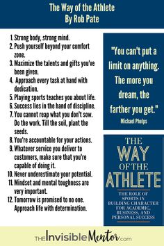 the way of the athlete by rob pate with instructions on how to use it