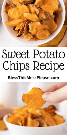 this sweet potato chips recipe is so good and easy to make it's the perfect side dish for any meal