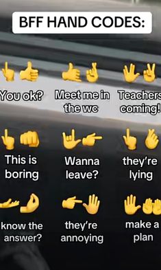 an image of hand gestures on the dashboard of a car with text that says, if you