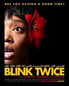 the poster for blink twige is shown with an image of a woman's face