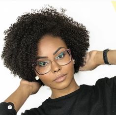 Medium Length Haircut Wash And Go, Natural Hair And Glasses, Afro Bob Hairstyles, Natural Hair Cuts Shape Medium Lengths, Natural Hair Inspiration Short, Natural Hair Bob Cut Black Women, 4c Curly Hairstyles, Curly Cuts Black Women