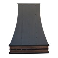 an old fashioned stove hood is shown against a white background