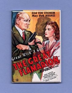 THE GREAT FLAMARION *2X3 FRIDGE MAGNET* MOVIE POSTER FILM HOLLYWOOD MARY HUGHES