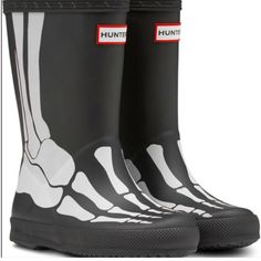 Not Available For Purchase Anymore Via Hunter Brand New Size 5c Final Sale Casual Rain Boots With Round Toe For Streetwear, Black Slip-resistant Round Toe Rain Boots, Casual Black Rain Boots, Casual Black Ankle-high Rain Boots, Black Non-slip High-top Boots, Black Non-slip Boots For Winter, Black High-top Rain Boots For Outdoor, Black Rain Boots With Rubber Sole For Winter, Black Rubber Sole Rain Boots For Winter