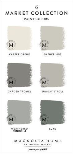 the different shades of gray paint