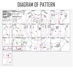 the diagram shows how to make a pattern