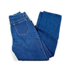 This is a pair of vintage Lee Riders jeans, they are in excellent condition and are Made in USA. Measurements below: pit to pit: 27 length: 30" Mens Trousers, Vintage 70s, Blue Jeans, Trousers, Mens Outfits, Pants, Blue, Quick Saves, Clothes