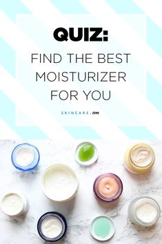 With so many options on the market, finding the right moisturizer for your skin type and concerns can be a tough task. Which is why we're making things easier for you by taking the guesswork out of the equation. Take our quiz on skincare.com to find out which moisturizer is right for you! Skin Care For Combination Skin, Skin Type Quiz, Skincare Quiz, Skin Tightening Stomach, Oily Skin Remedy, Skincare Advice, Organic Body Butter, Essential Oil Skin Care