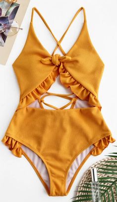 Neon Orange Swimsuit, Knickers Pants, Swimsuit Orange, Cutout Swimsuit, Orange Swimsuit, Outfit Chic