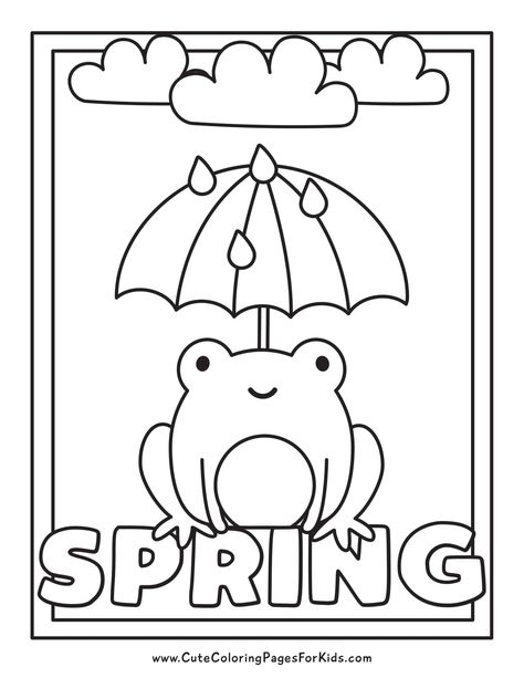 Introducing our Spring Coloring Pages: 7 Free Printable PDFs.  Perfect for rainy days or any moment when your kids need a little something extra. Download all 7 adorable coloring sheets for free! Spring Activity Sheets Free Printables, Spring Preschool Coloring Pages, April Coloring Sheets, First Day Of Spring Coloring Pages, Spring Time Coloring Pages, Spring For Kindergarten, Spring Colouring Sheet, April Coloring Pages Free Printables, Spring Coloring Sheets Free Printables