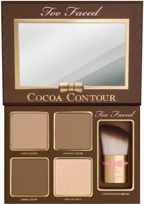 Too Faced Cocoa Contour Chiseled to Perfection Make Up Kits, Chocolate Eyeshadow, Best Contouring Products, Contouring Makeup, Smoky Eyes, Contour Kit, Contour Palette, Too Faced Makeup, Face Contouring