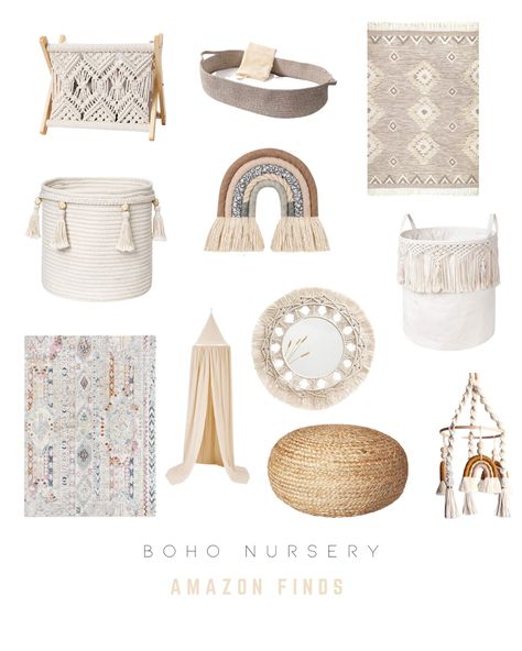 Boho Decor Nursery, Neutral Rainbow Bedroom, Boho Rainbow Nursery Decor, Boho Rainbow Nursery Girl, Amazon Nursery, Boho Rainbow Room, Boho Nursery Neutral, Neutral Rainbow Nursery, Graces Room